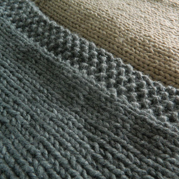 Super Chunky Moss Stitch Throw