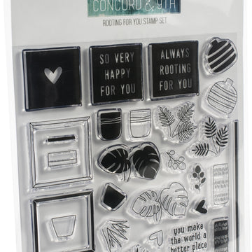 Concord & 9th Clear Stamps 6"X6" - Rooting For You