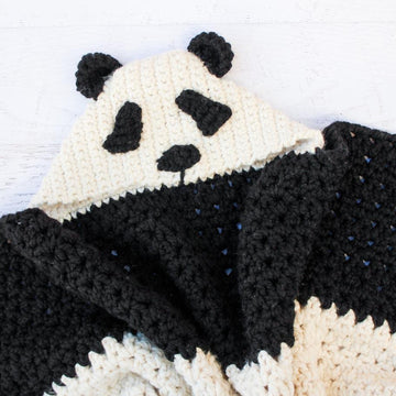 "Panda Bear Hug" Hooded Blanket