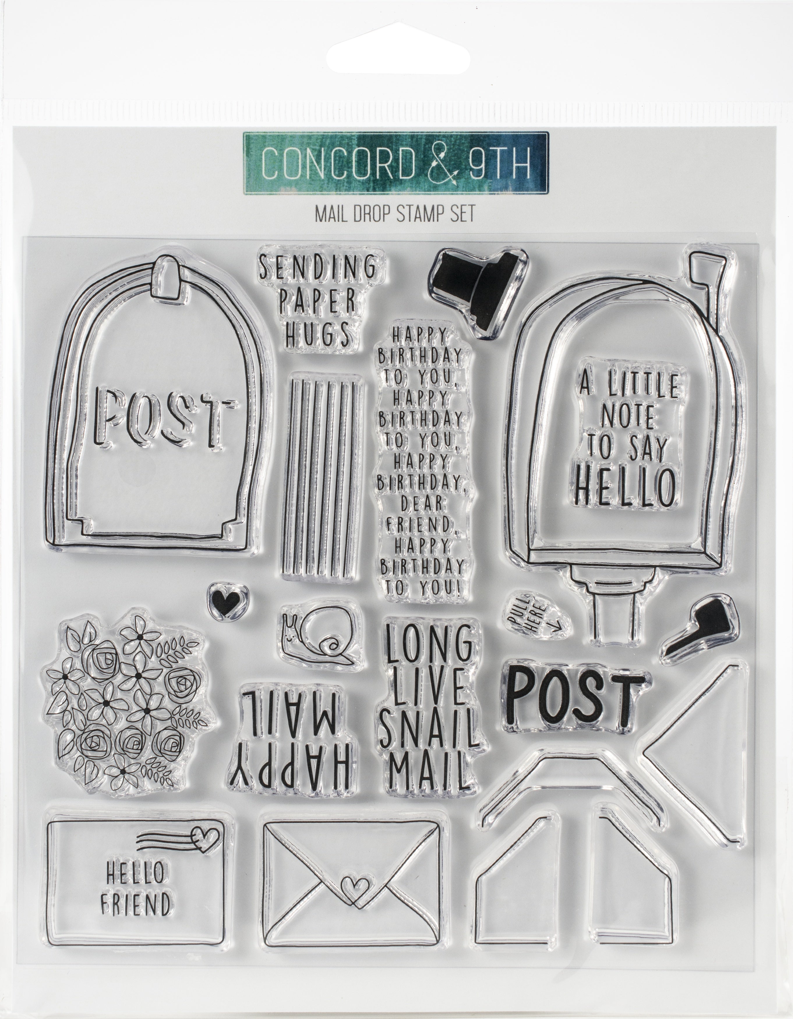 Concord & 9th Clear Stamps 6"X6" - Mail Drop
