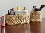Recycled (t-shirt) yarn basket- 117