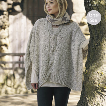 Ladies Ponchos in King Cole Indulge Chunky - 4861 - Downloadable PDF