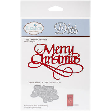 Elizabeth Craft Designs Elizabeth Craft Metal Die - Merry Christmas, 4.4"X2.86"