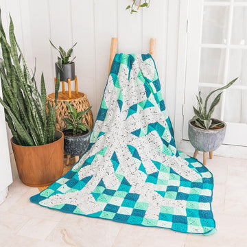 Granny Square Snowflake Blanket