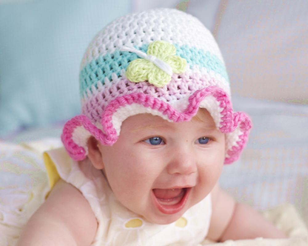 Crochet Hat Pattern, 'Ruffles'