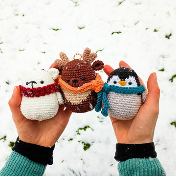 Festive Friends Christmas Animals Baubles Decorations Ornaments