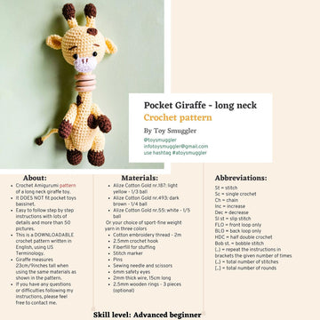 Pocket Giraffe - long neck