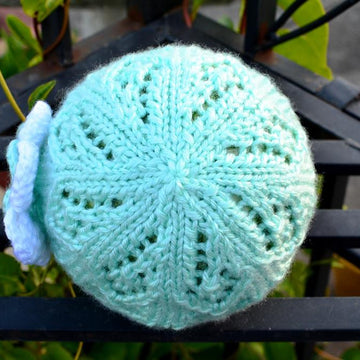 Diamond Lace Baby Hat