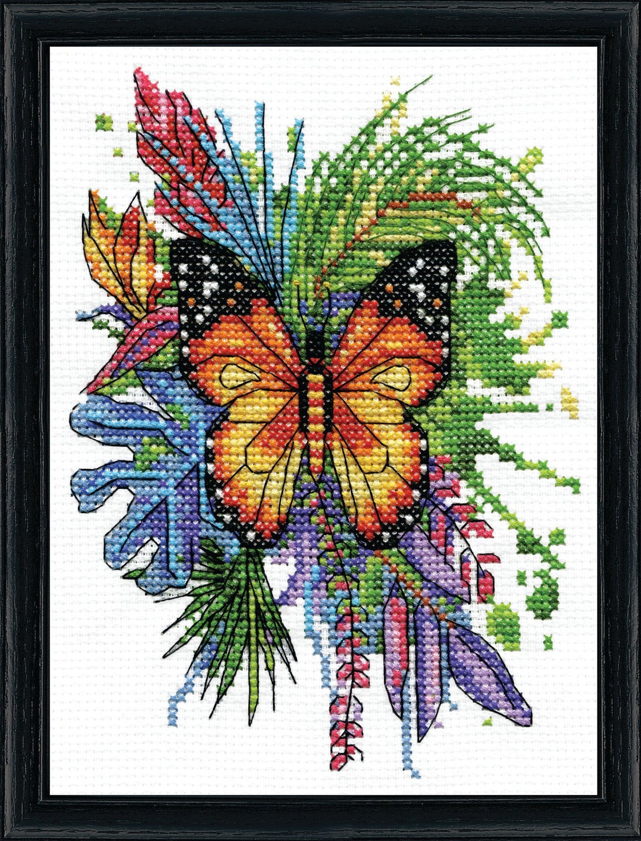 Design Works Butterfly Counted Cross Stitch Kit - 5in x 7in