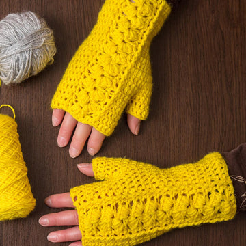 Lemonade Fingerless Mittens