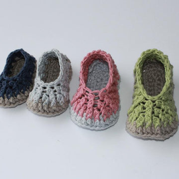 Organic Cotton Crochet Bootees