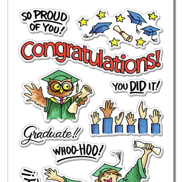 Stampendous Perfectly Clear Stamps - Grad Gift
