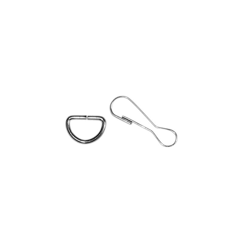 Elan Swivel Snap-clip - Silver