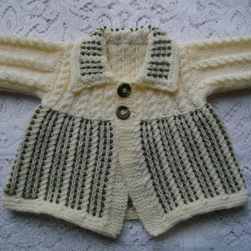 21. Newborn Boys Cabled Matinee Set