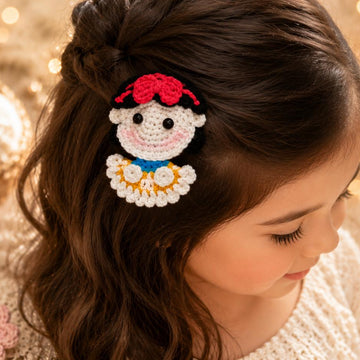 Crochet Doll Hair Clip Pattern PDF + Video Tutorial