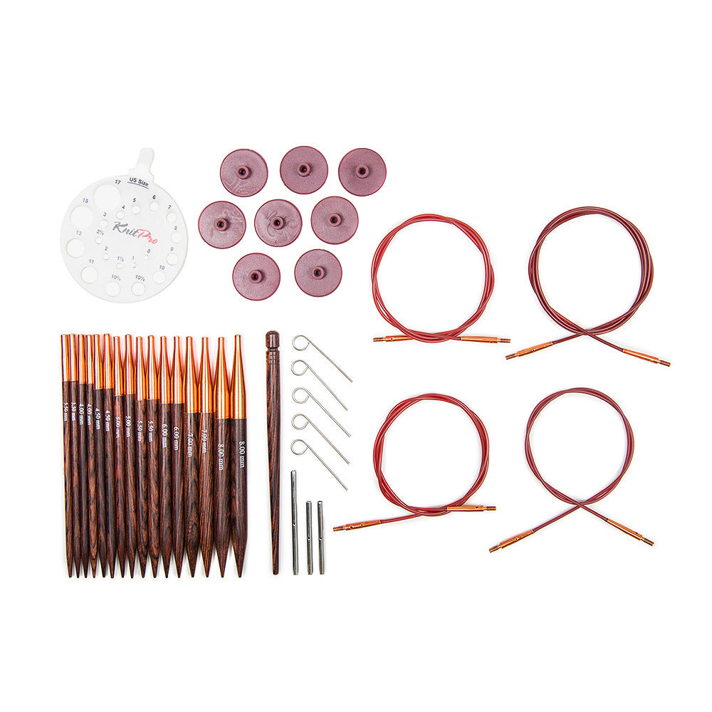 KnitPro Symfonie Rose Interchangeable Needle Tips (Deluxe Set of 8)