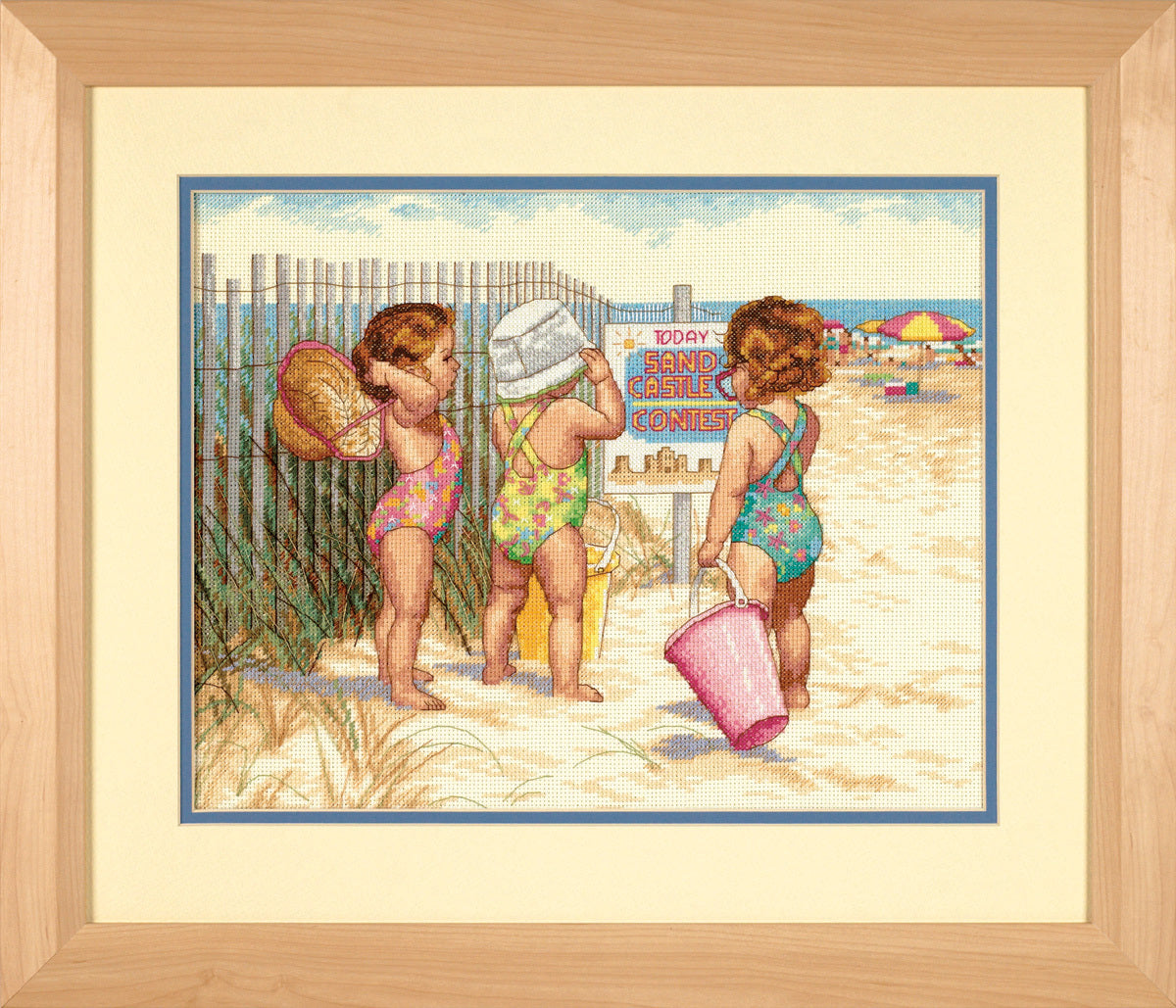 Dimensions Beach Babies Cross Stitch Kit