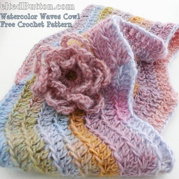 Watercolor Waves Cowl