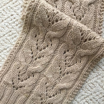 The Heartflower Cabled Scarf