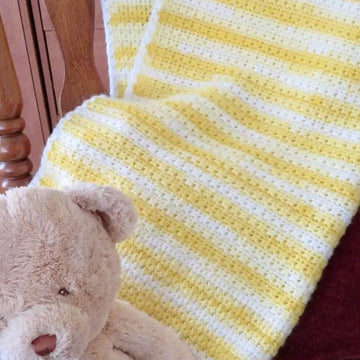 Lemonade Dreams Baby Blanket Crochet Pattern – Lion Brand Ice Cream DK