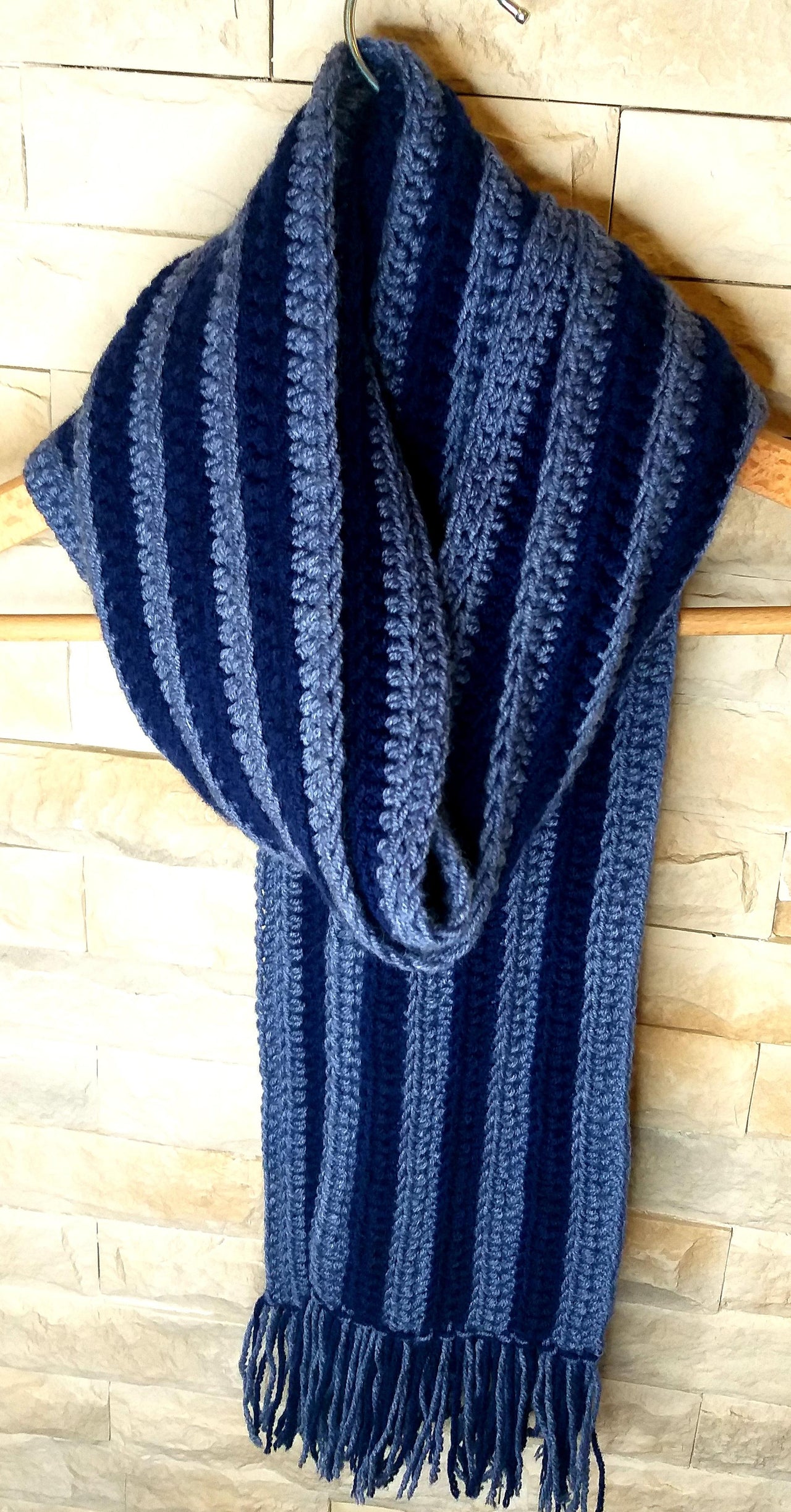 Crochet scarf for men