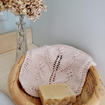 Yarrow Cotton Lace Face Cloth