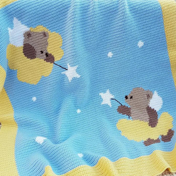 CROCHET Baby Blanket / Afghan - Magic Bears