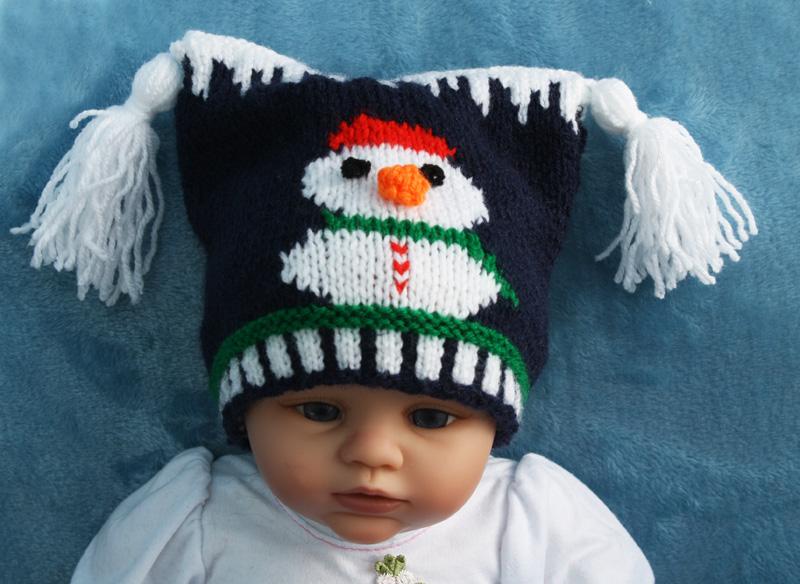 Snowman Hats DK Knitting Pattern P1 — Elizabeth Primrose Patterns