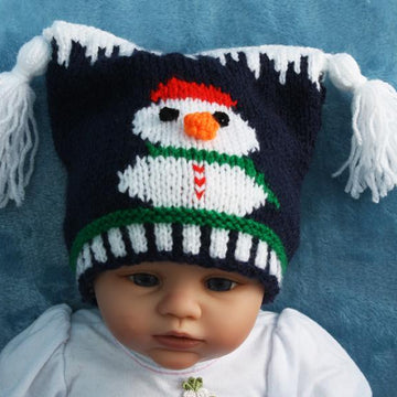Snowman Hats DK Knitting Pattern P1 — Elizabeth Primrose Patterns