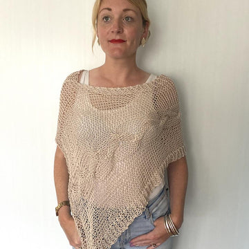 Delicate Cable Poncho