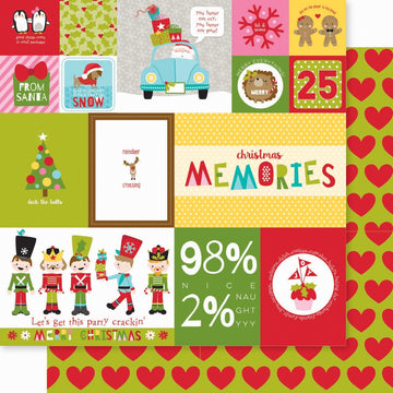 Doodlebug Santa Squad Double-Sided Cardstock 12"X12" 25/Pkg - Daily Details