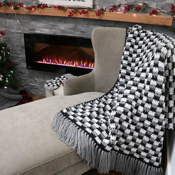 Rustic Farmhouse Plaid Throw
