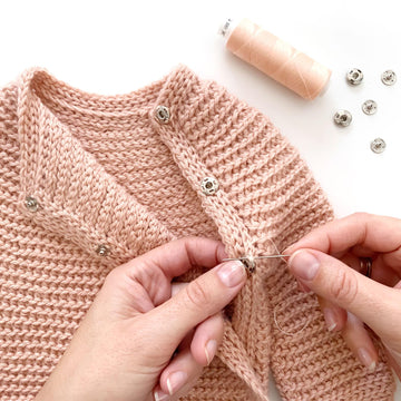 Size 3-6 months -CUDDLES Crochet Baby Sweater