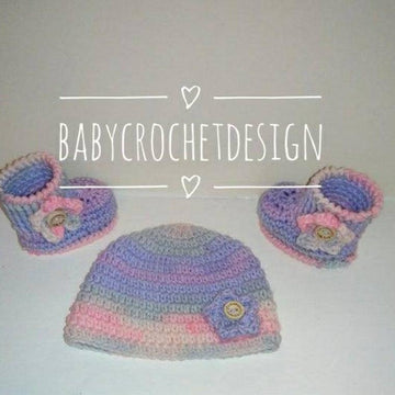 Cozy Baby hat booties and mittens