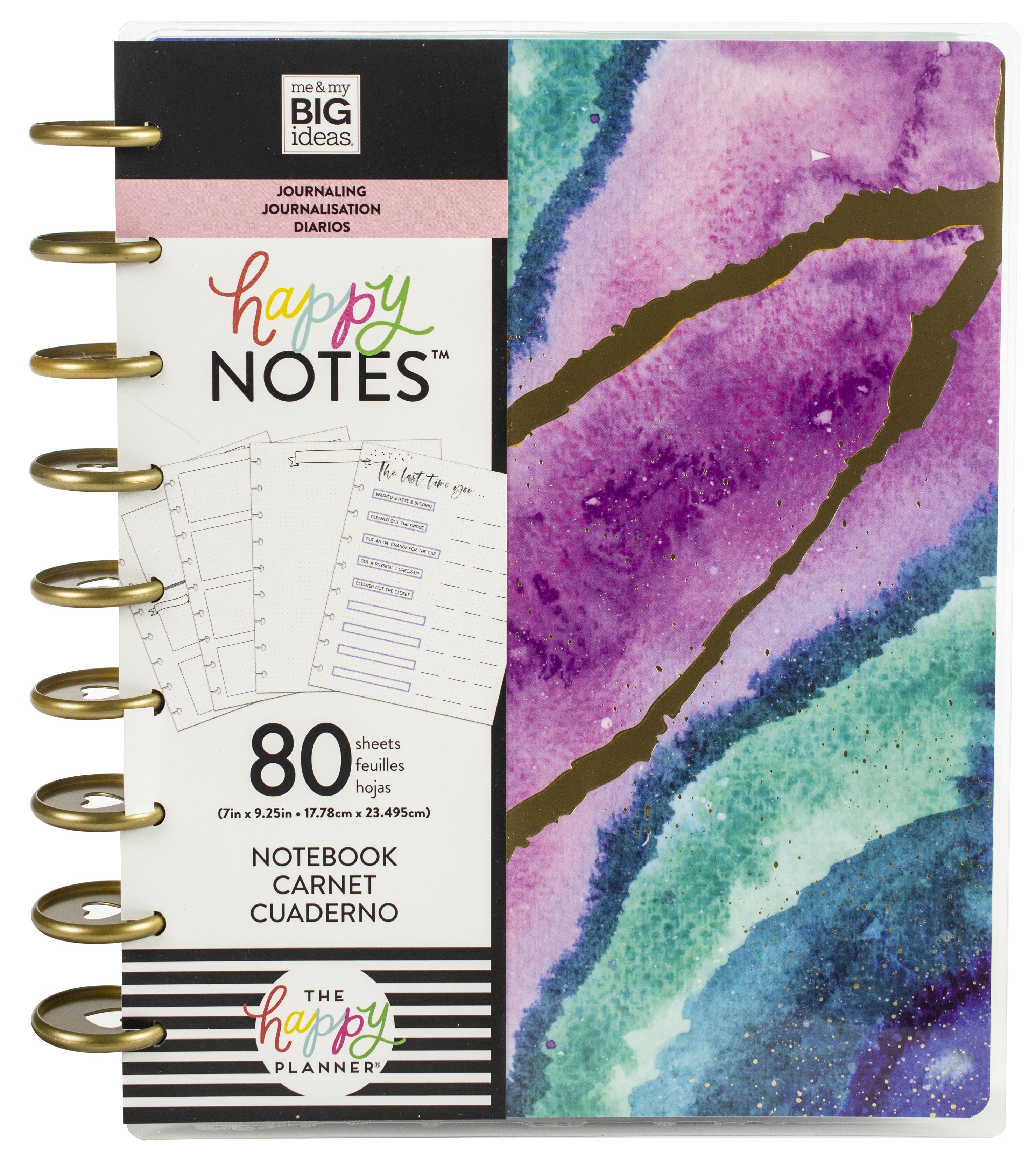 Happy Planner Medium Journaling Notebook W/80 Sheets - Agate