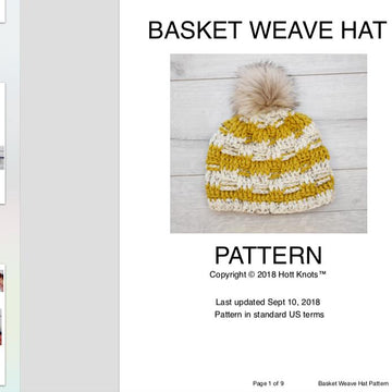 Basket Weave Hat
