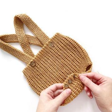 New Born Size - PEEKABOO Crochet Diaper Cover