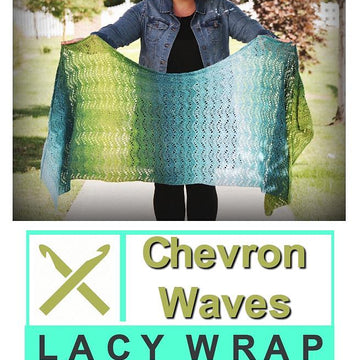 Chevron Waves Lacy Wrap