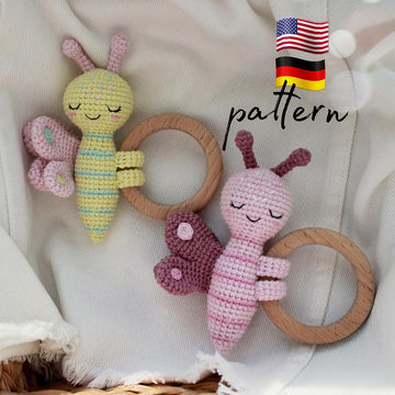 Baby Teether Butterfly and Dragonfly