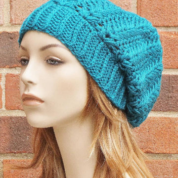 Harper Herringbone Slouch Hat