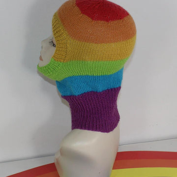 Rainbow 4Ply Balaclava Circular
