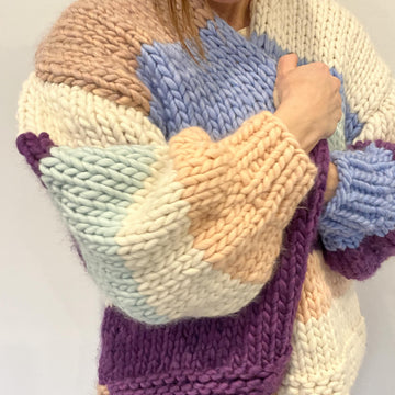Quick Knit Colorblock Cardigan