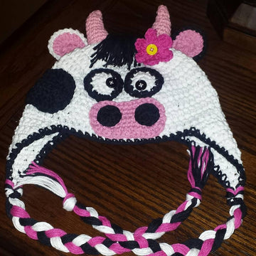 Lulabelle Cow Earflap Hat