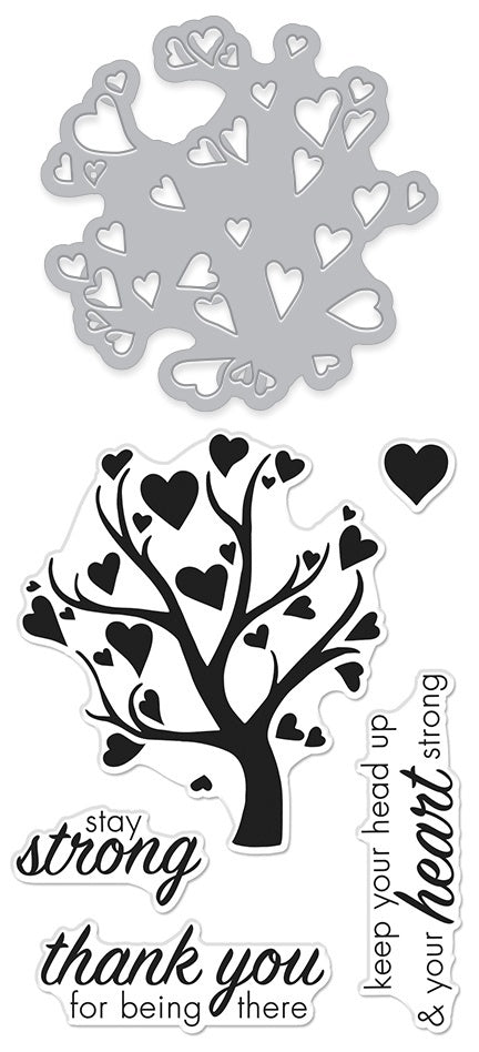 Hero Arts Stamp & Cut - Heart Tree