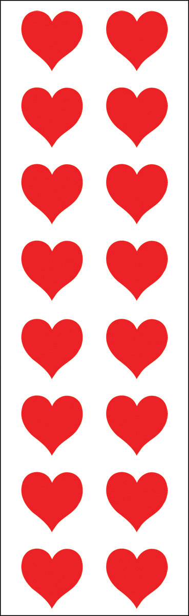 Mrs. Grossman's Stickers - Red Hearts Small