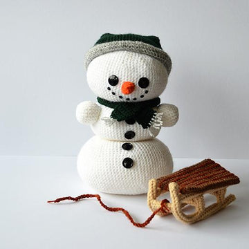 Snowman with Sled