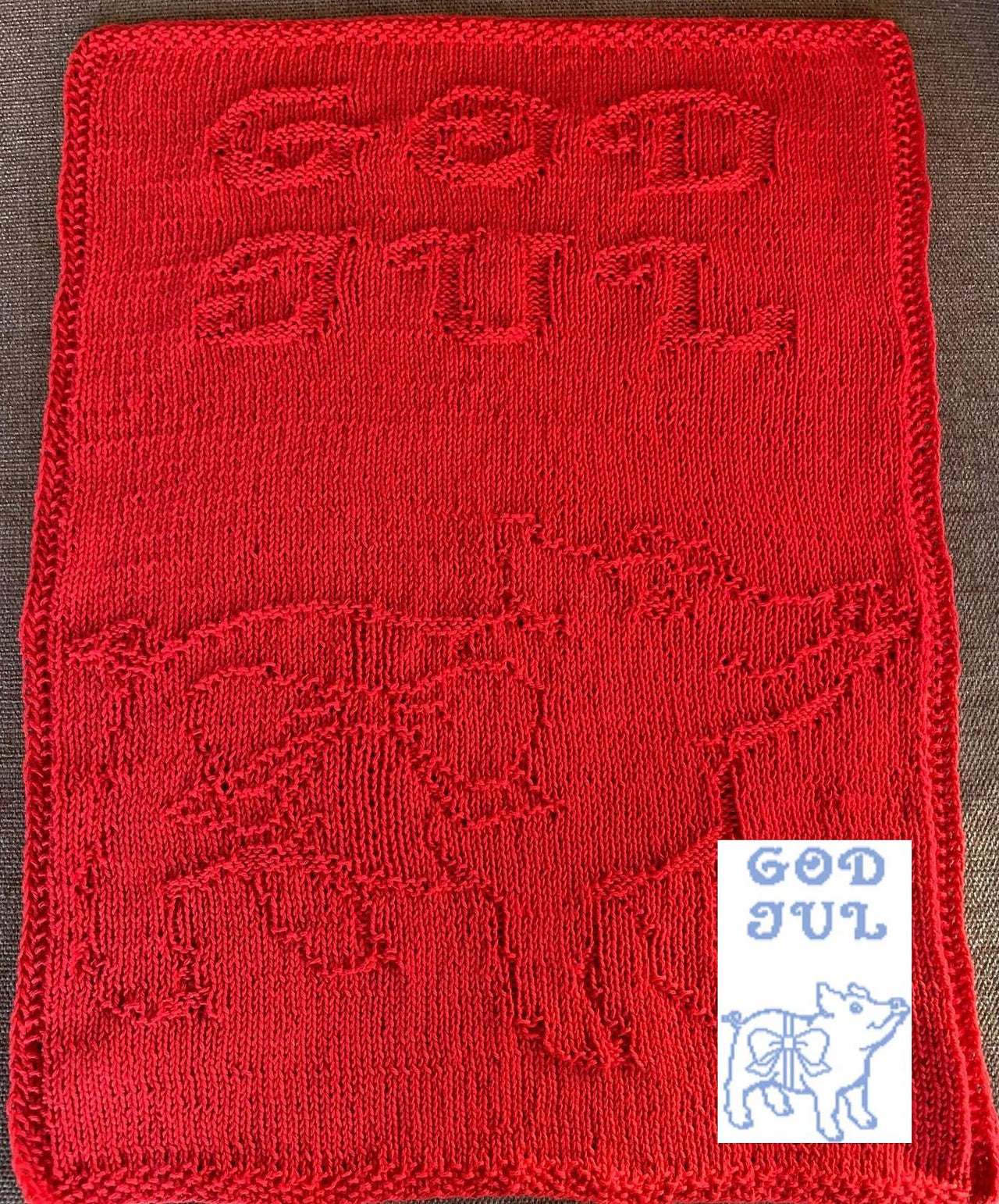 Nr. 388 25. Pig God Jul guest towel