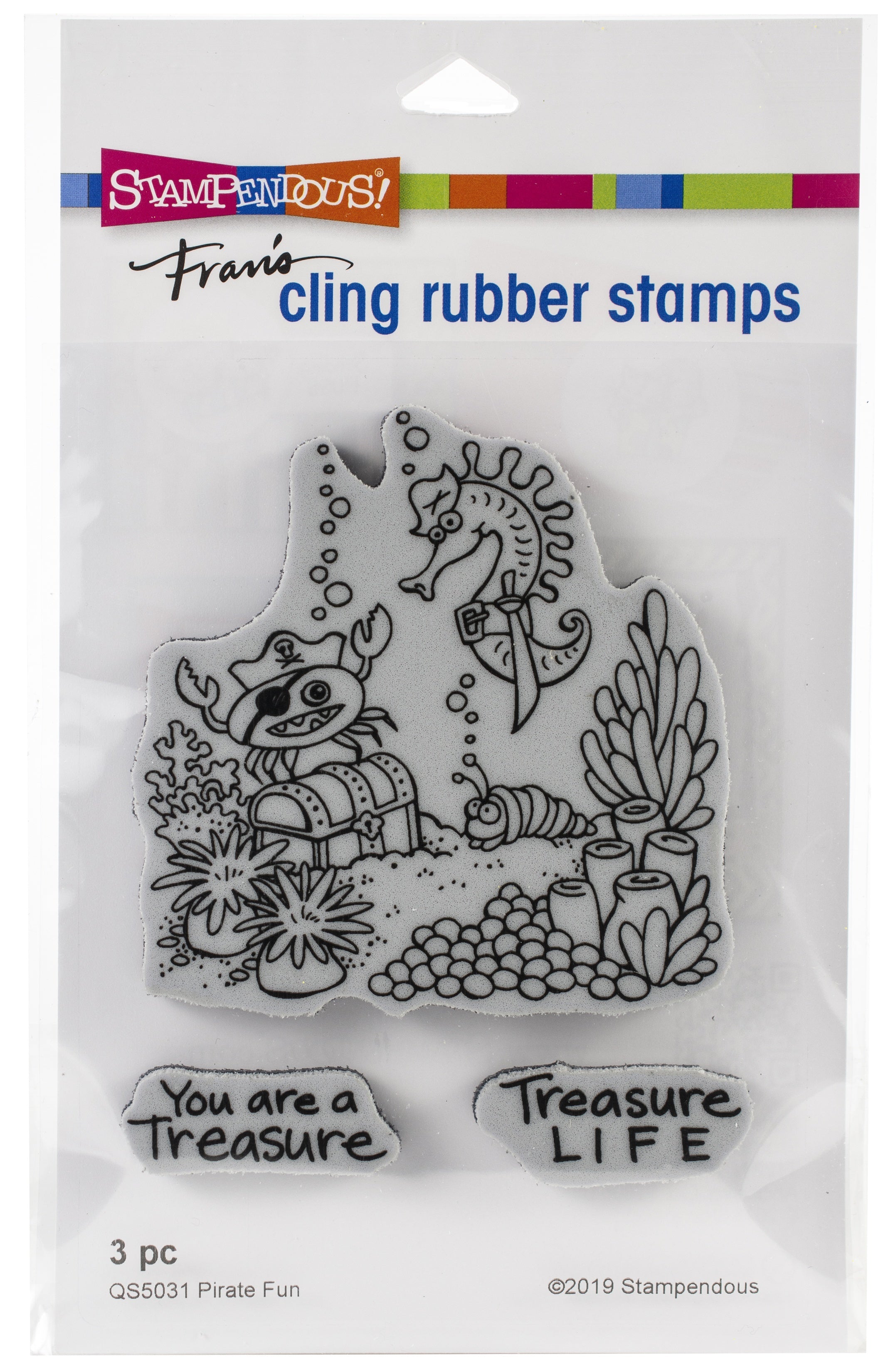 Stampendous Cling Stamp - Pirate Fun