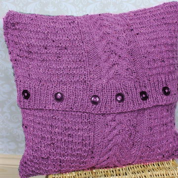Knitting Pattern For 2 cushion covers  #268