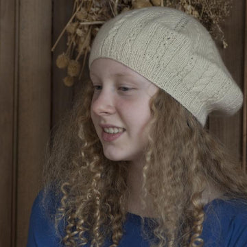 Cable & Lace Beret